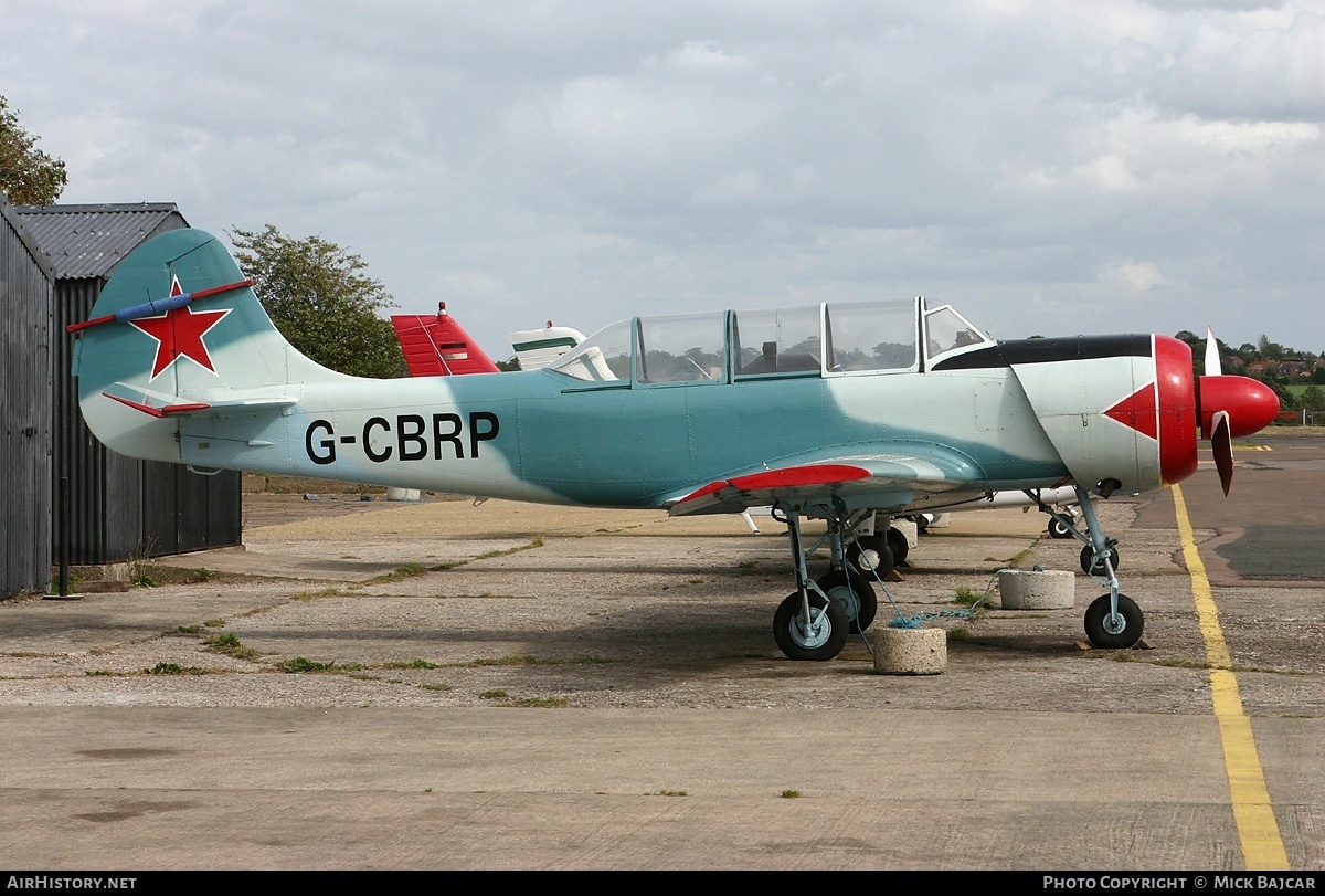 Aircraft Photo of G-CBRP | Yakovlev Yak-52 | AirHistory.net #26365