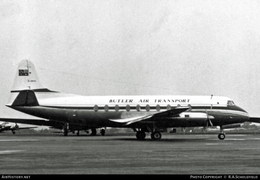 Aircraft Photo of G-ANYH | Vickers 747 Viscount | Butler Air Transport | AirHistory.net #26378