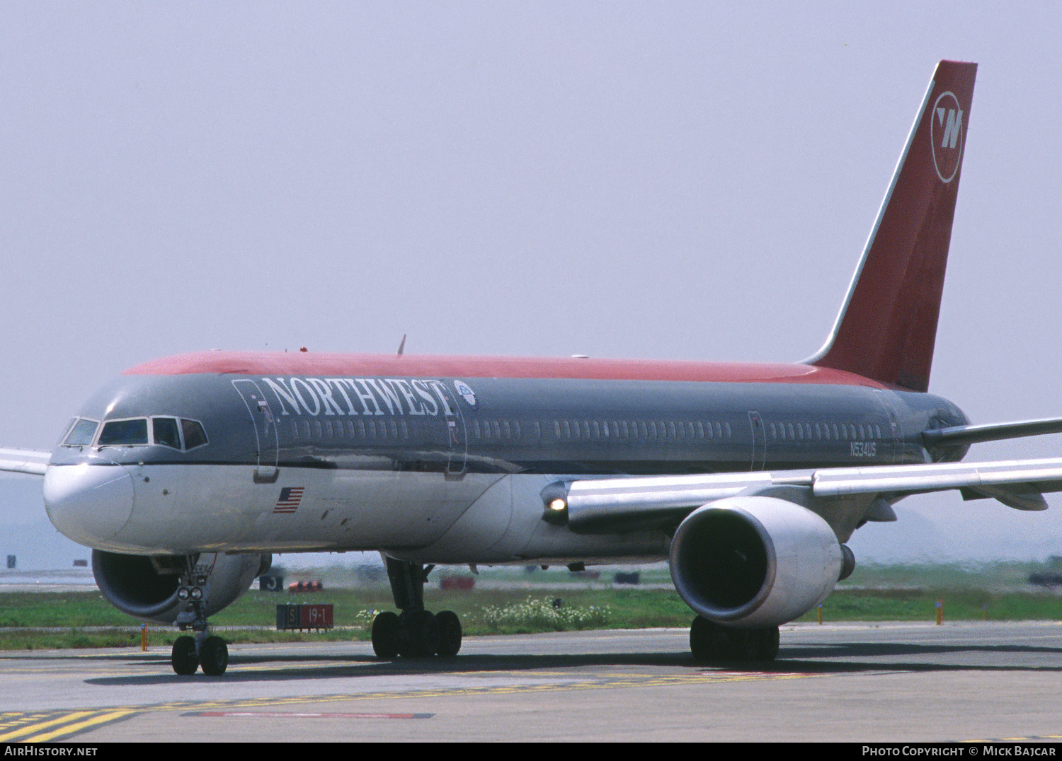 Aircraft Photo of N534US | Boeing 757-251 | Northwest Airlines | AirHistory.net #26396