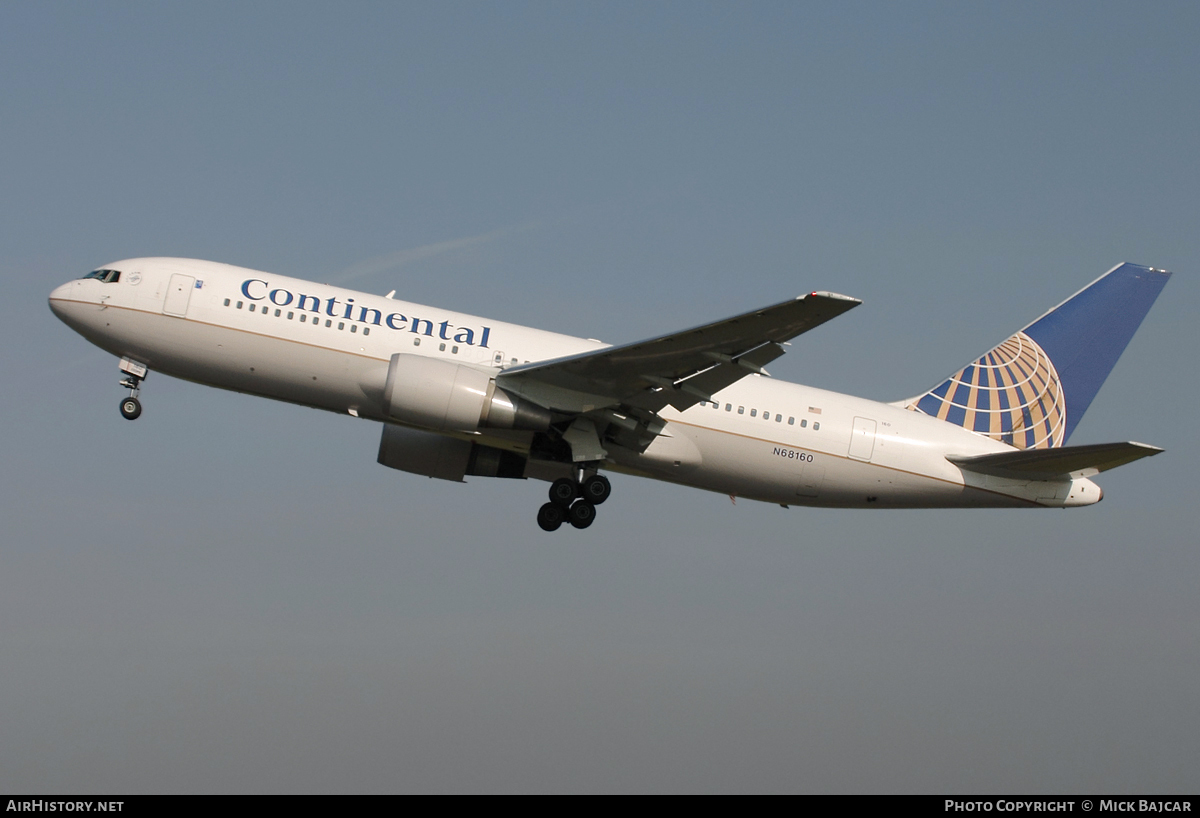 Aircraft Photo of N68160 | Boeing 767-224/ER | Continental Airlines | AirHistory.net #26404