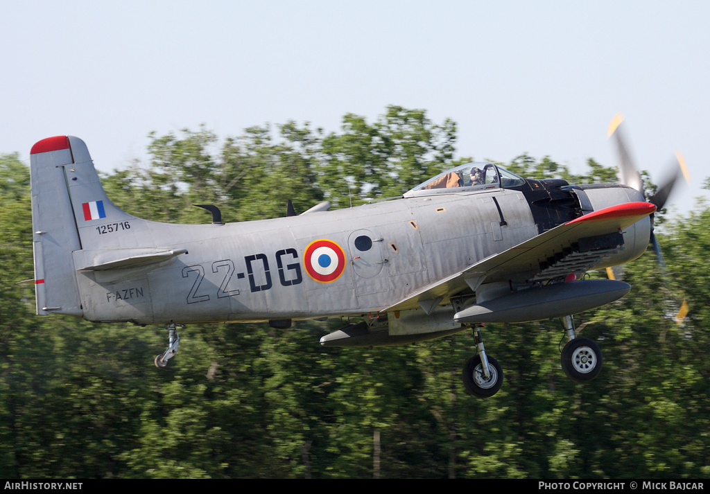 Aircraft Photo of F-AZFN / 125716 | Douglas A-1D Skyraider (AD-4N) | France - Air Force | AirHistory.net #26425