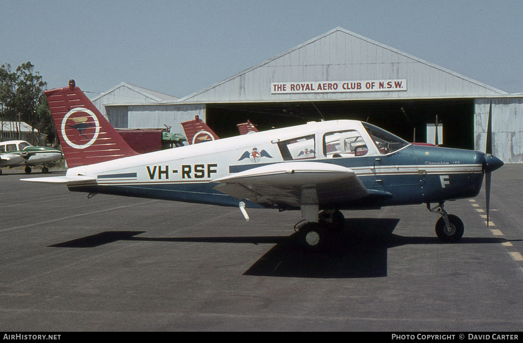Aircraft Photo of VH-RSF | Piper PA-28-140 Cherokee | Royal Aero Club of NSW | AirHistory.net #26438