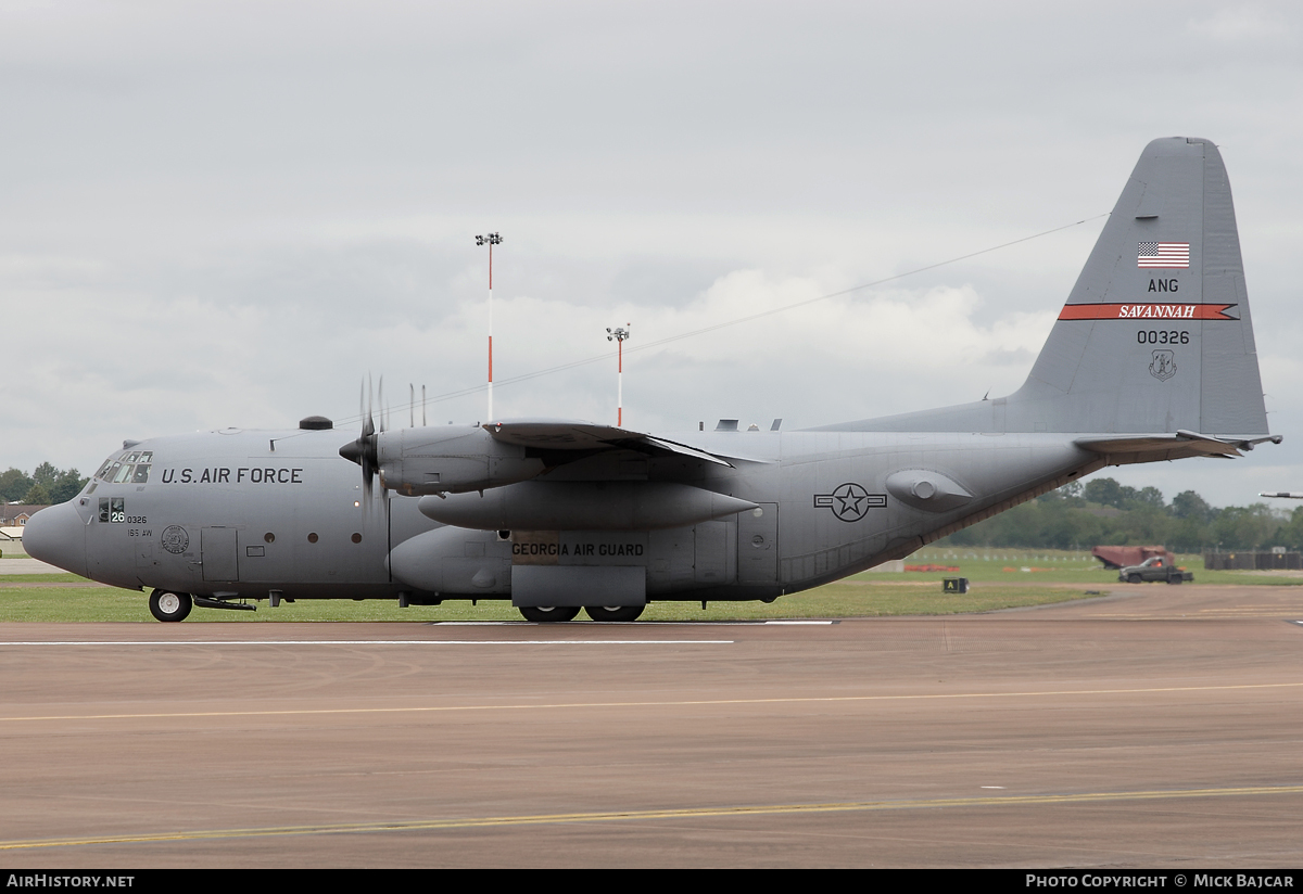 Aircraft Photo of 80-0326 / 00326 | Lockheed C-130H Hercules | USA - Air Force | AirHistory.net #26441