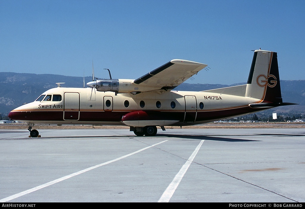 Aircraft Photo of N417SA | Nord 262A-14 | Swift Aire | AirHistory.net #26490