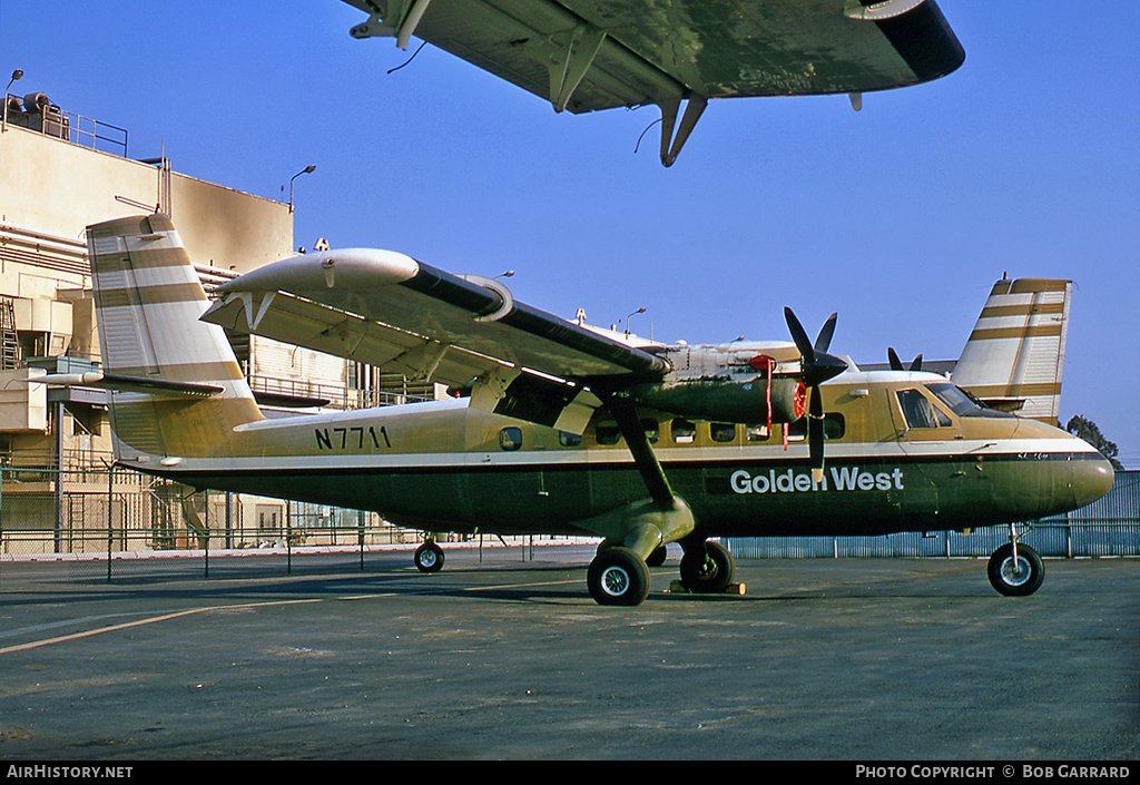 Aircraft Photo of N7711 | De Havilland Canada DHC-6-100 Twin Otter | Golden West Airlines | AirHistory.net #26510