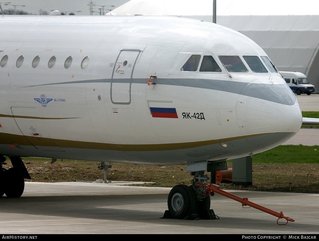 Aircraft Photo of RA-42344 | Yakovlev Yak-42D | Yak Service | AirHistory.net #26536