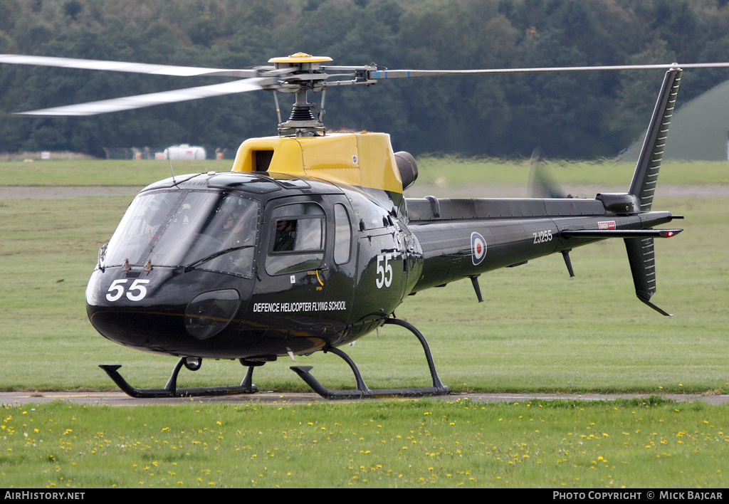 Aircraft Photo of ZJ255 | Eurocopter AS-350BB Squirrel HT1 | UK - Air Force | AirHistory.net #26560