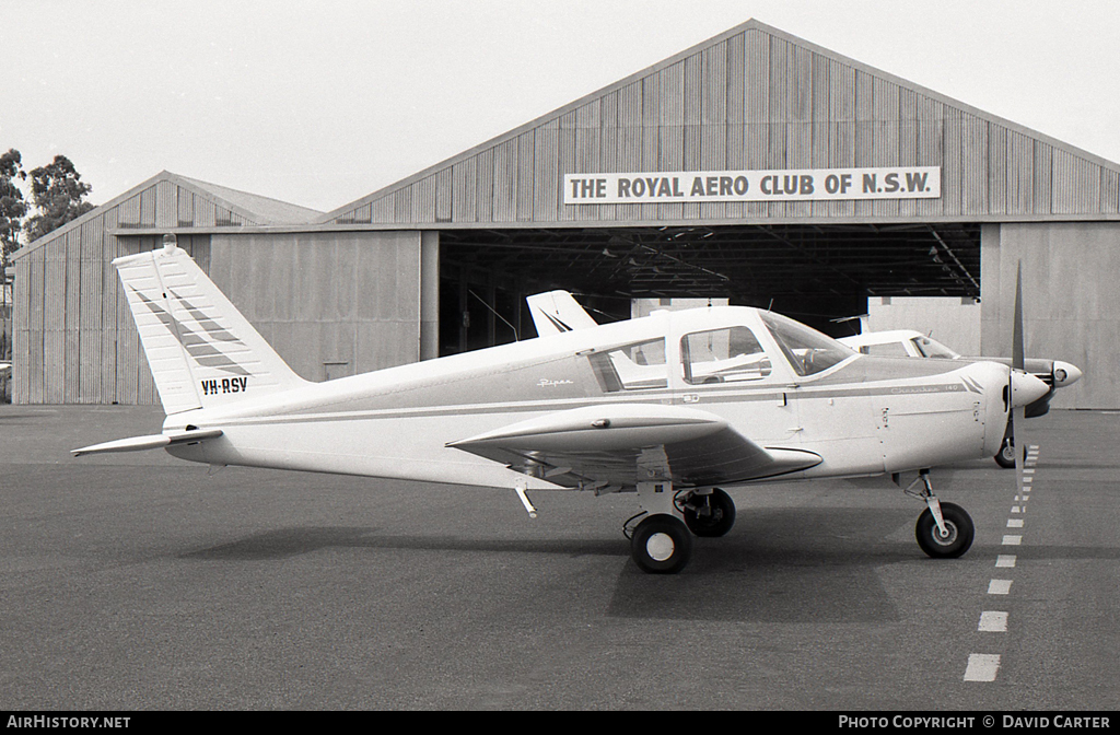Aircraft Photo of VH-RSV | Piper PA-28-140 Cherokee | Royal Aero Club of NSW | AirHistory.net #26575