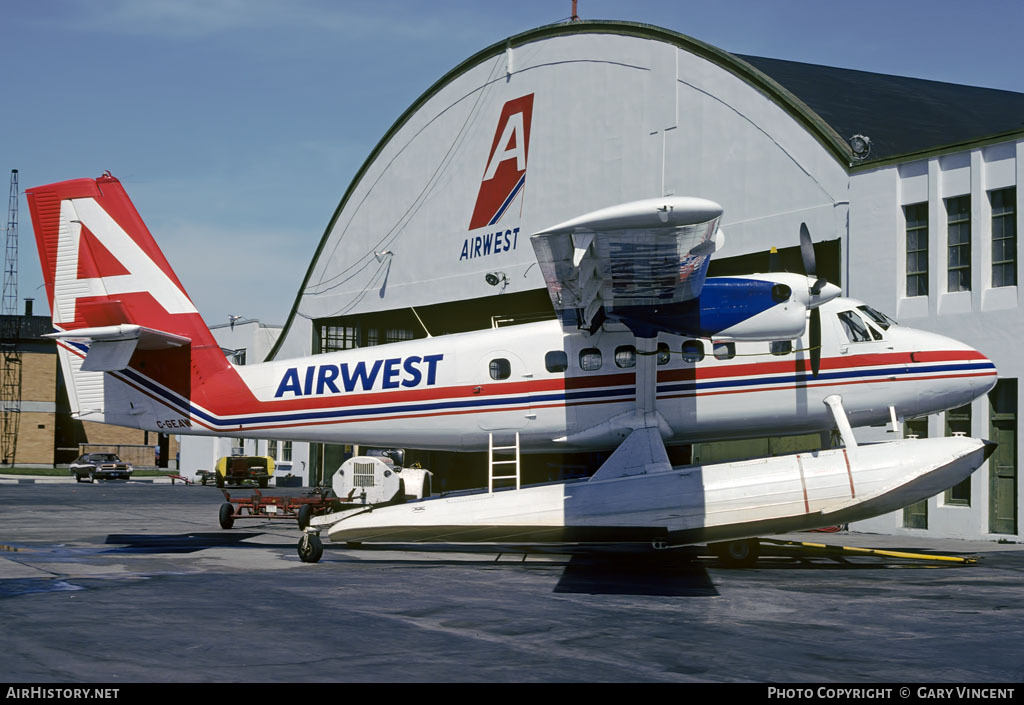 Aircraft Photo of C-GEAW | De Havilland Canada DHC-6-100 Twin Otter | AirWest Airlines | AirHistory.net #26596