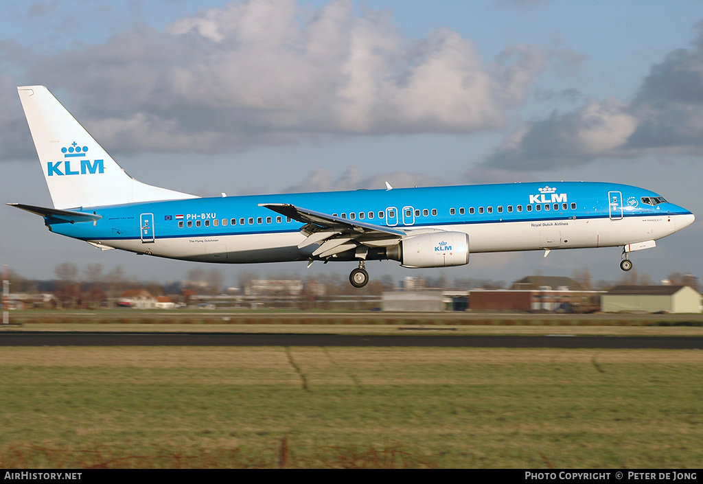 Aircraft Photo of PH-BXU | Boeing 737-8BK | KLM - Royal Dutch Airlines | AirHistory.net #26630