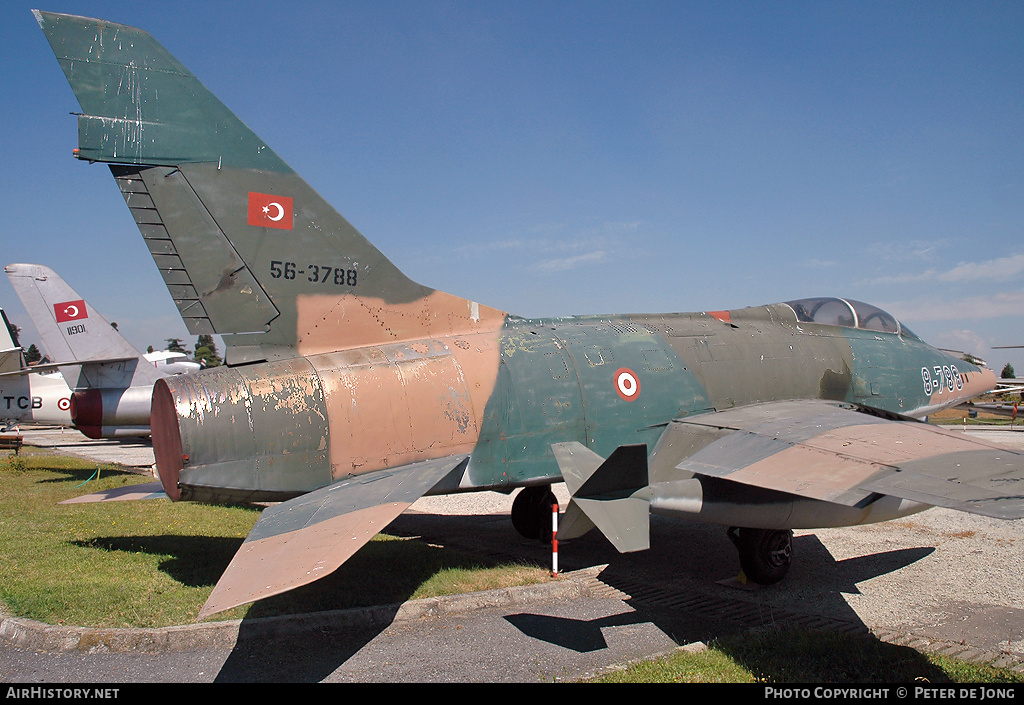 Aircraft Photo of 56-3788 | North American F-100F Super Sabre | Turkey - Air Force | AirHistory.net #26631