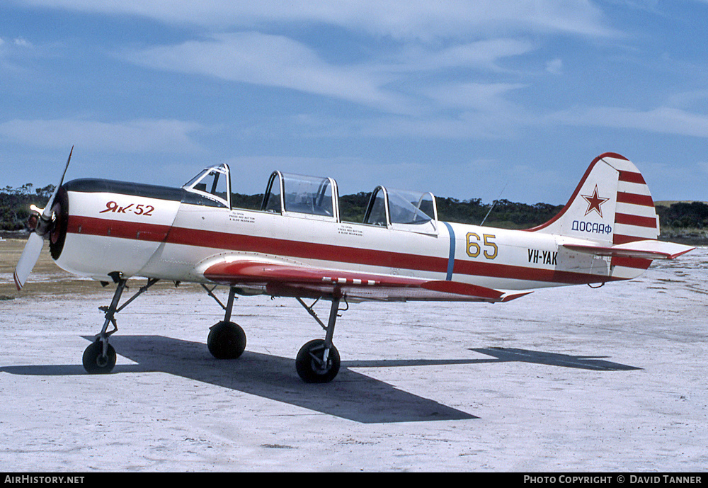 Aircraft Photo of VH-YAK | Yakovlev Yak-52 | AirHistory.net #26653