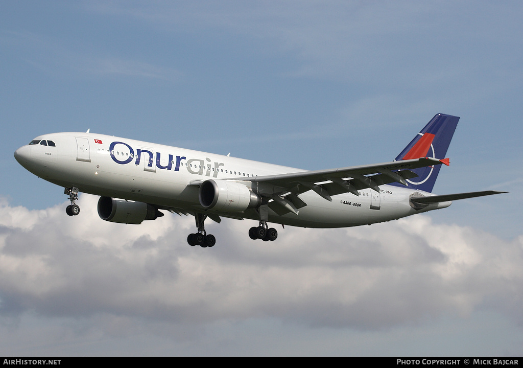 Aircraft Photo of TC-OAO | Airbus A300B4-605R | Onur Air | AirHistory.net #26679