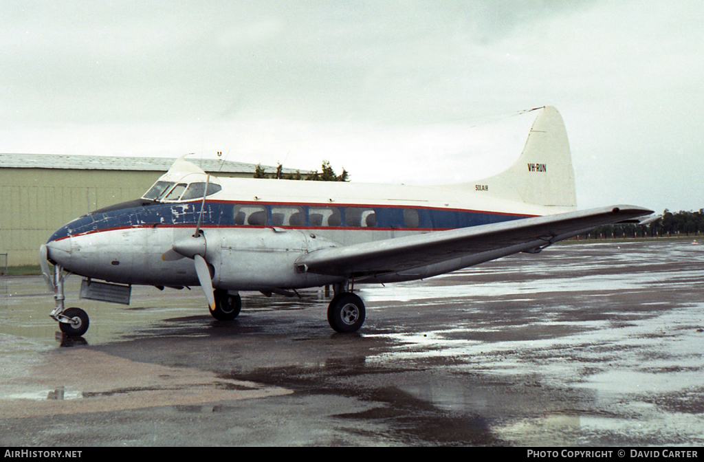 Aircraft Photo of VH-RUN | De Havilland D.H. 104 Dove 5 | Solair - Solomon Islands Airways | AirHistory.net #26692
