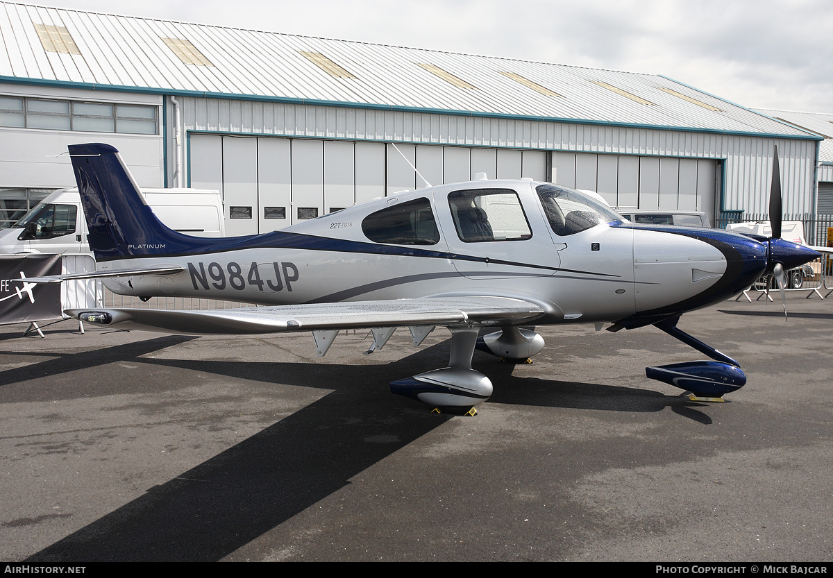 Aircraft Photo of N984JP | Cirrus SR-22T G5-GTS Platinum | AirHistory.net #26734
