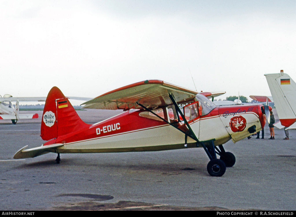 Aircraft Photo of D-EDUC | SAI KZ VII Lærke | AirHistory.net #26739