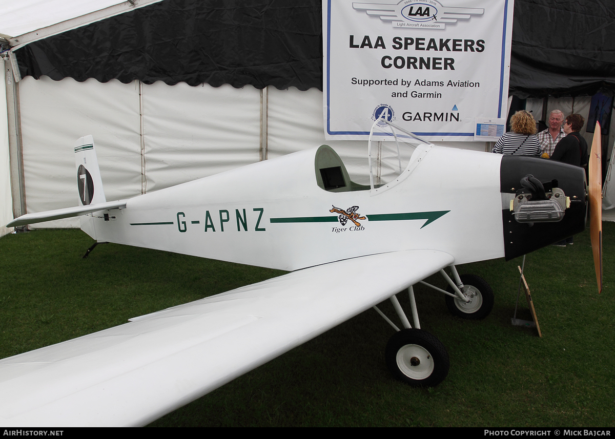 Aircraft Photo of G-APNZ | Druine D-31 Turbulent | The Tiger Club | AirHistory.net #26743