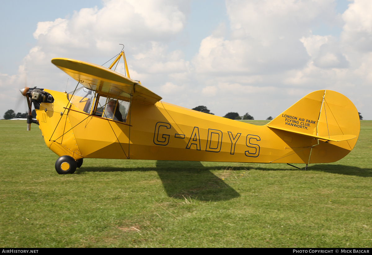 Aircraft Photo of G-ADYS | Aeronca C-3 Collegian | London Air Park Flying Club | AirHistory.net #26751