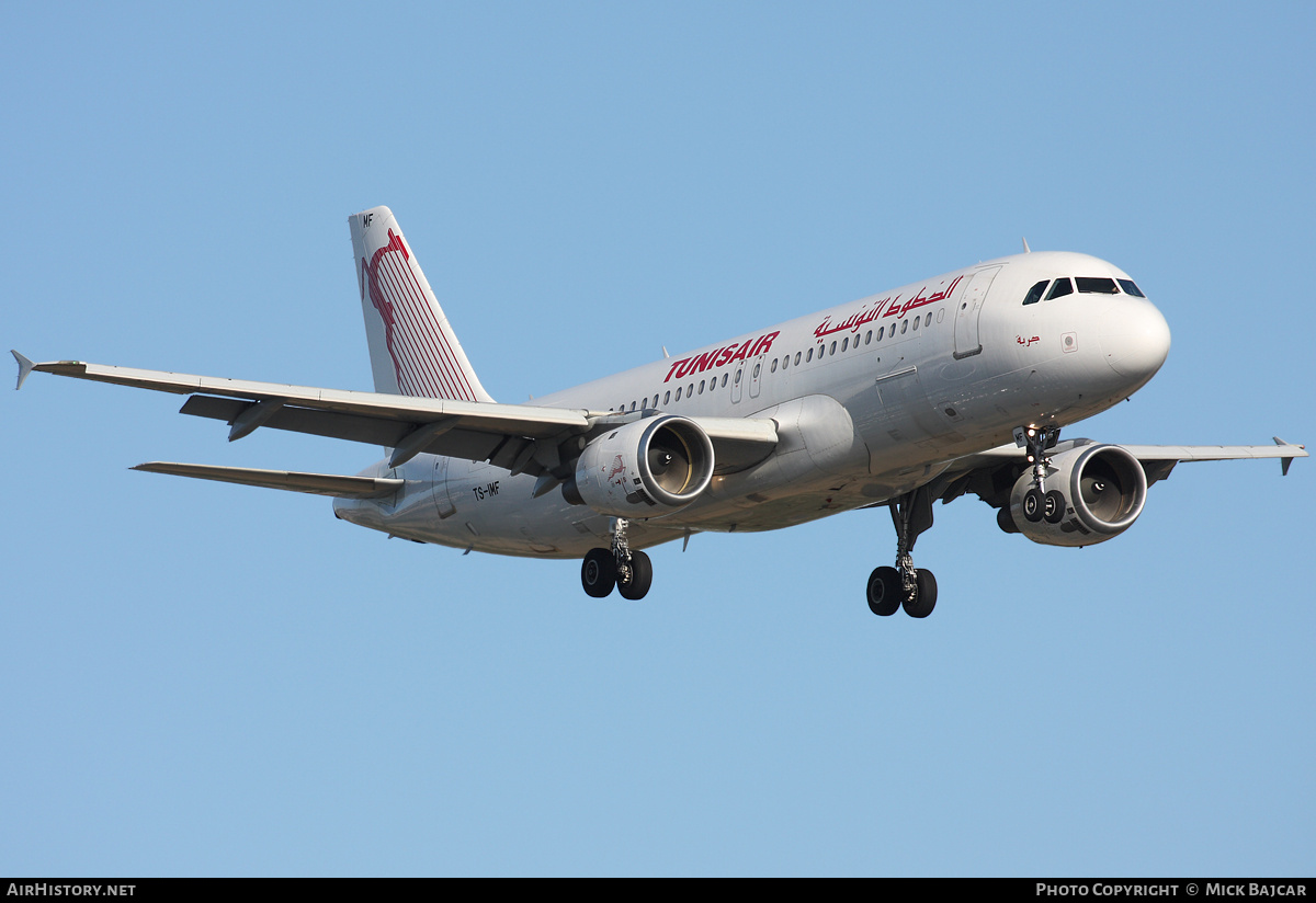 Aircraft Photo of TS-IMF | Airbus A320-211 | Tunisair | AirHistory.net #26777