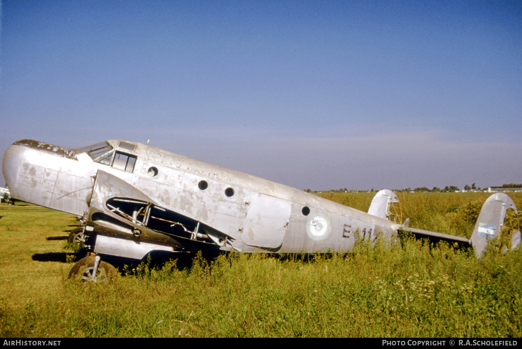 Aircraft Photo of E-117 | Beech AT-11 Kansan | Argentina - Air Force | AirHistory.net #26813