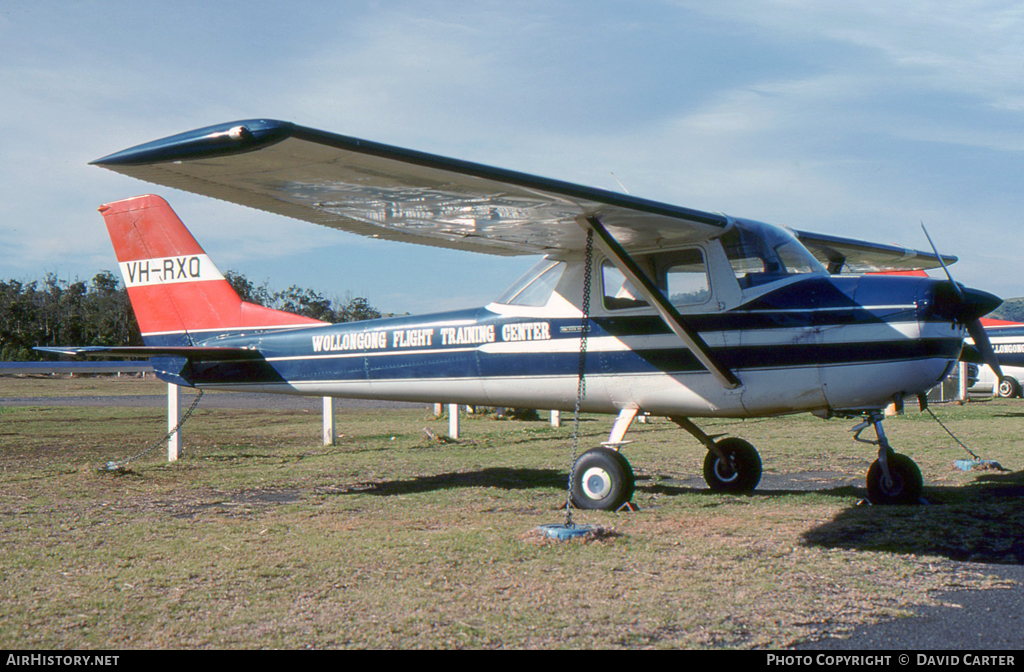 Aircraft Photo of VH-RXQ | Cessna 150G | Wollongong Flight Training Centre | AirHistory.net #26888