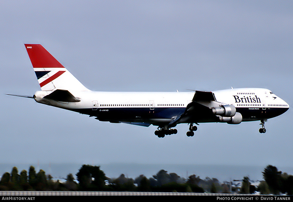 Aircraft Photo of G-AWND | Boeing 747-136 | British Airways | AirHistory.net #26917