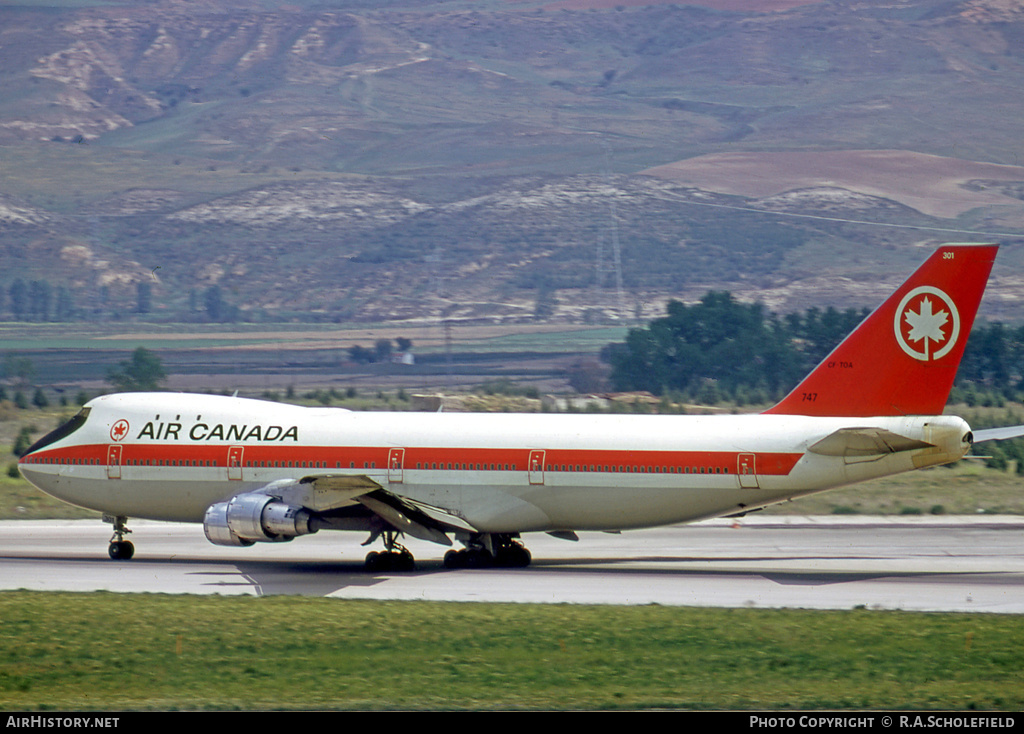 Aircraft Photo of CF-TOA | Boeing 747-133 | Air Canada | AirHistory.net #26991