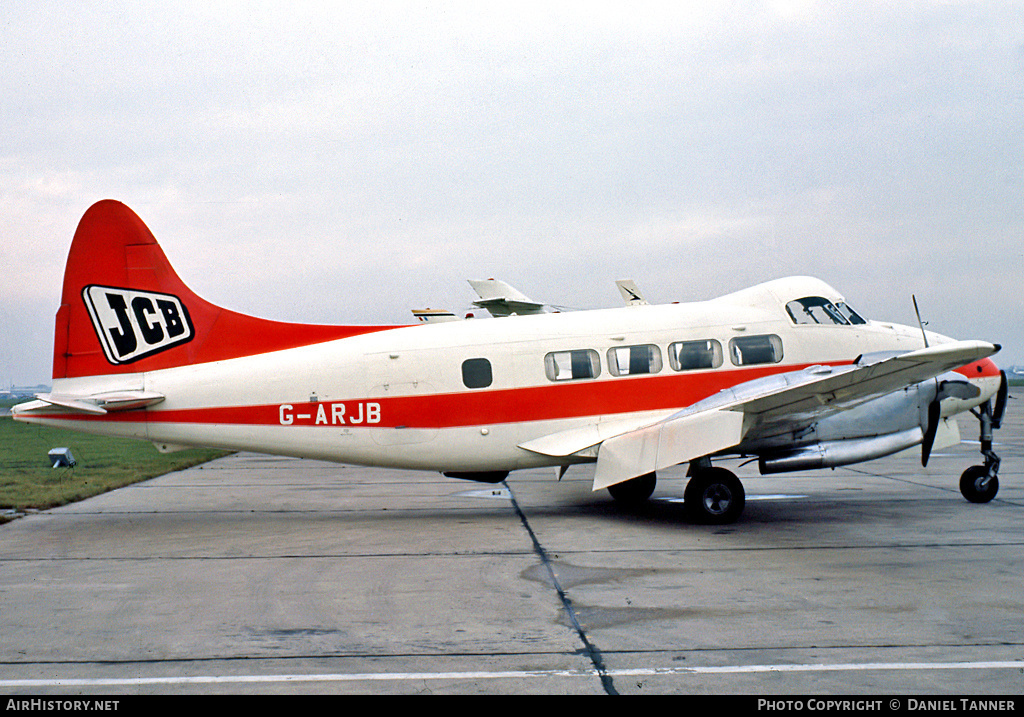 Aircraft Photo of G-ARJB | De Havilland D.H. 104 Dove 8 | JCB - J.C. Bamford Excavators | AirHistory.net #27016