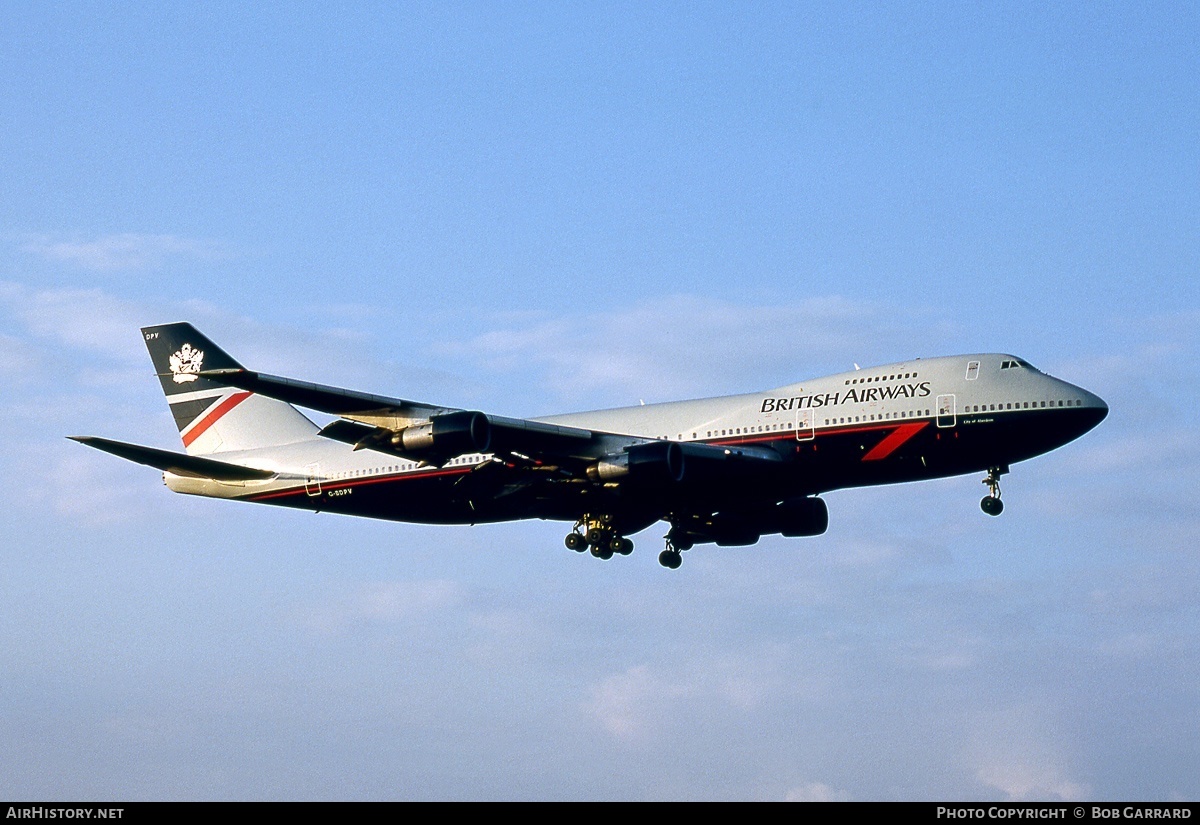Aircraft Photo of G-BDPV | Boeing 747-136 | British Airways | AirHistory.net #27052