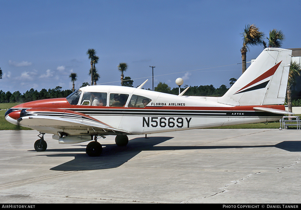 Aircraft Photo of N5669Y | Piper PA-23-250 Aztec C | Florida Airlines | AirHistory.net #27055