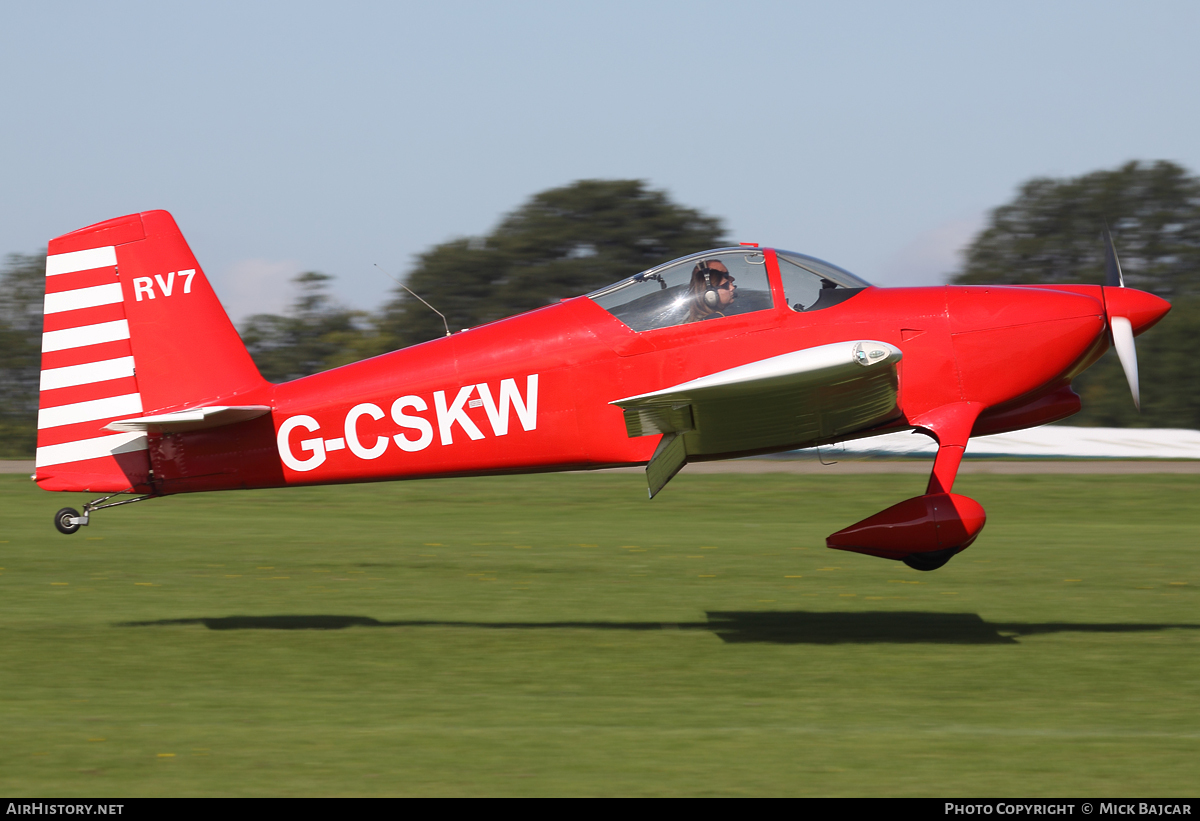 Aircraft Photo of G-CSKW | Van's RV-7 | AirHistory.net #27110