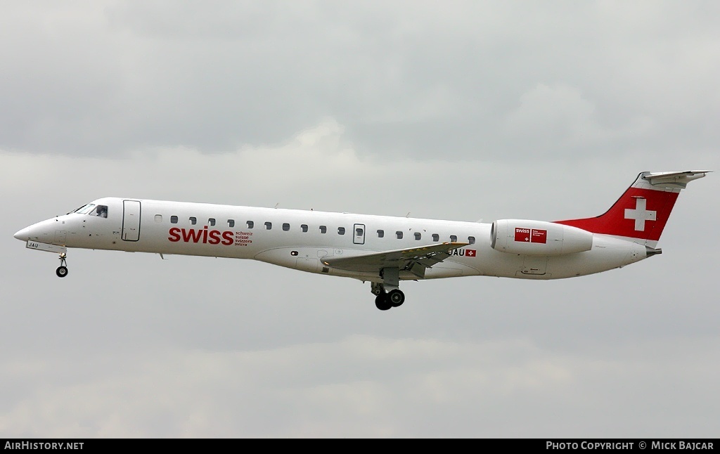 Aircraft Photo of HB-JAU | Embraer ERJ-145LU (EMB-145LU) | Swiss International Air Lines | AirHistory.net #27151