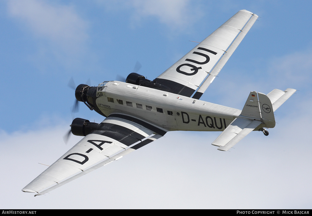 Aircraft Photo of D-CDLH / D-AQUI | Junkers Ju 52/3m g8e | Deutsche Luft Hansa | AirHistory.net #27163