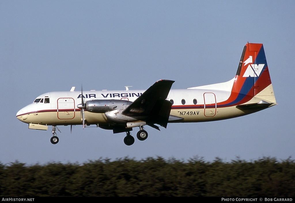Aircraft Photo of N749AV | British Aerospace BAe-748 Srs2B/FAA | Air Virginia | AirHistory.net #27222