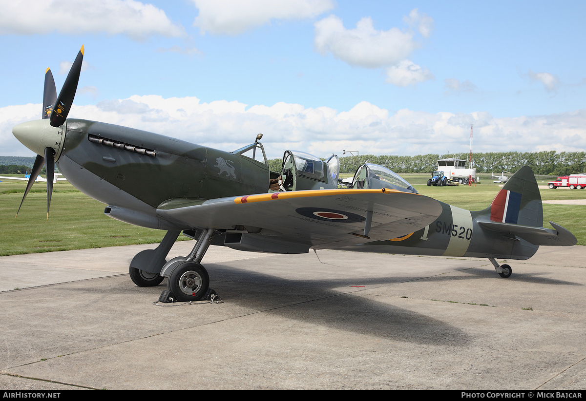 Aircraft Photo of G-ILDA / SM520 | Supermarine 509 Spitfire T9 | UK - Air Force | AirHistory.net #27430