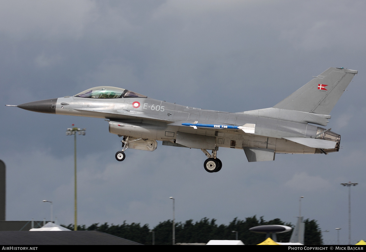 Aircraft Photo of E-605 | General Dynamics F-16AM Fighting Falcon | Denmark - Air Force | AirHistory.net #27435