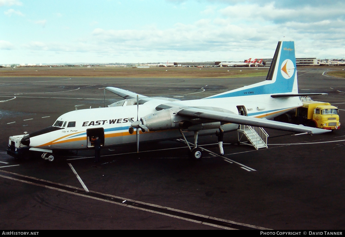 Aircraft Photo of VH-EWG | Fokker F27-100 Friendship | East-West Airlines | AirHistory.net #27449