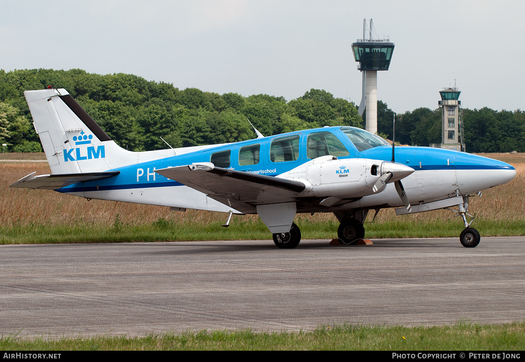 Aircraft Photo of PH-BYA | Beech 58 Baron | KLM Luchtvaartschool | AirHistory.net #27452