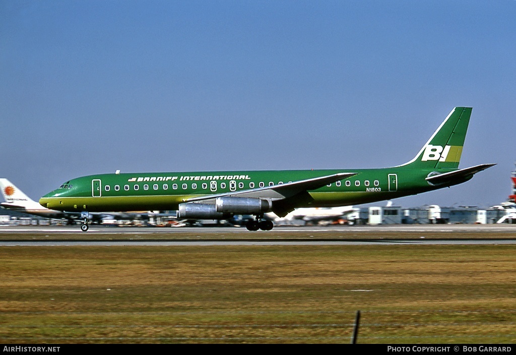 Aircraft Photo of N1803 | McDonnell Douglas DC-8-62 | Braniff International Airways | AirHistory.net #27459