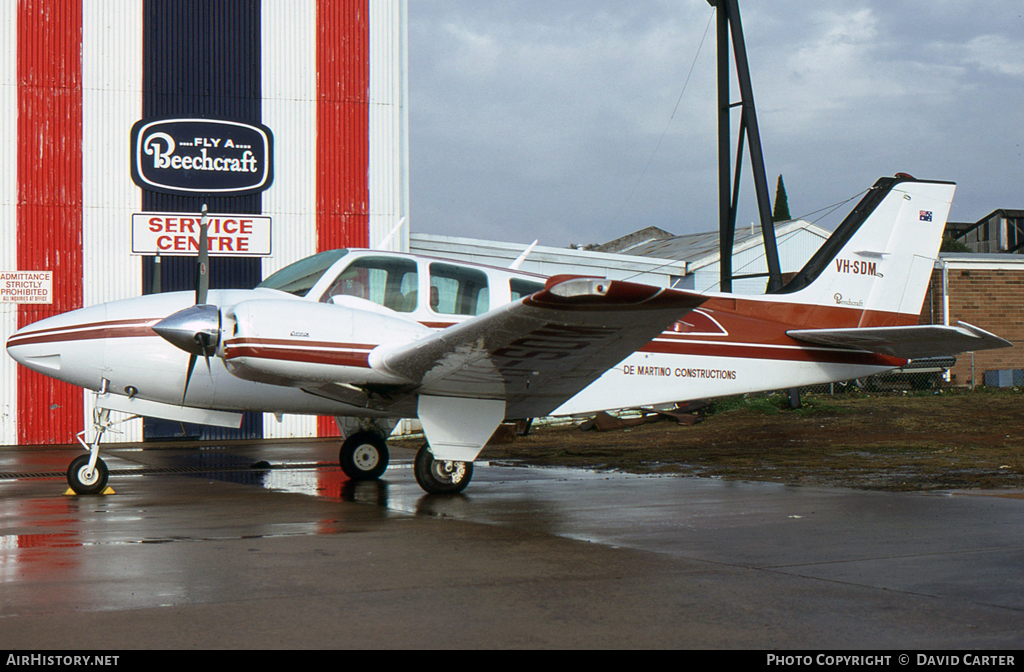 Aircraft Photo of VH-SDM | Beech 58 Baron | De Martino Constructions | AirHistory.net #27483