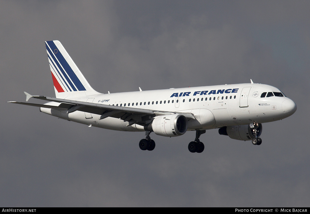 Aircraft Photo of F-GPMF | Airbus A319-113 | Air France | AirHistory.net #27492