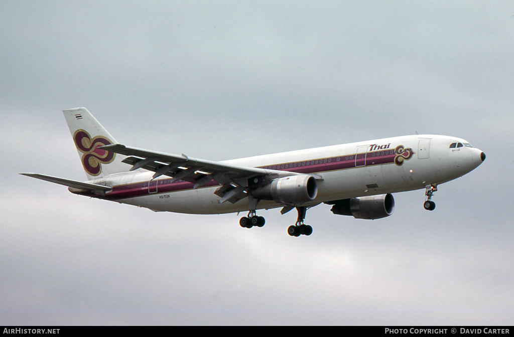 Aircraft Photo of HS-TGN | Airbus A300B4-103 | Thai Airways International | AirHistory.net #27502