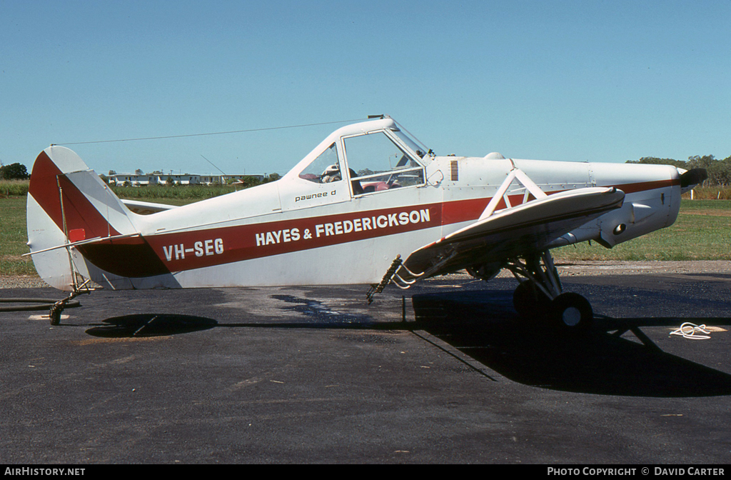 Aircraft Photo of VH-SEG | Piper PA-25-235 Pawnee D | Hayes & Frederickson Aerial Spraying | AirHistory.net #27514