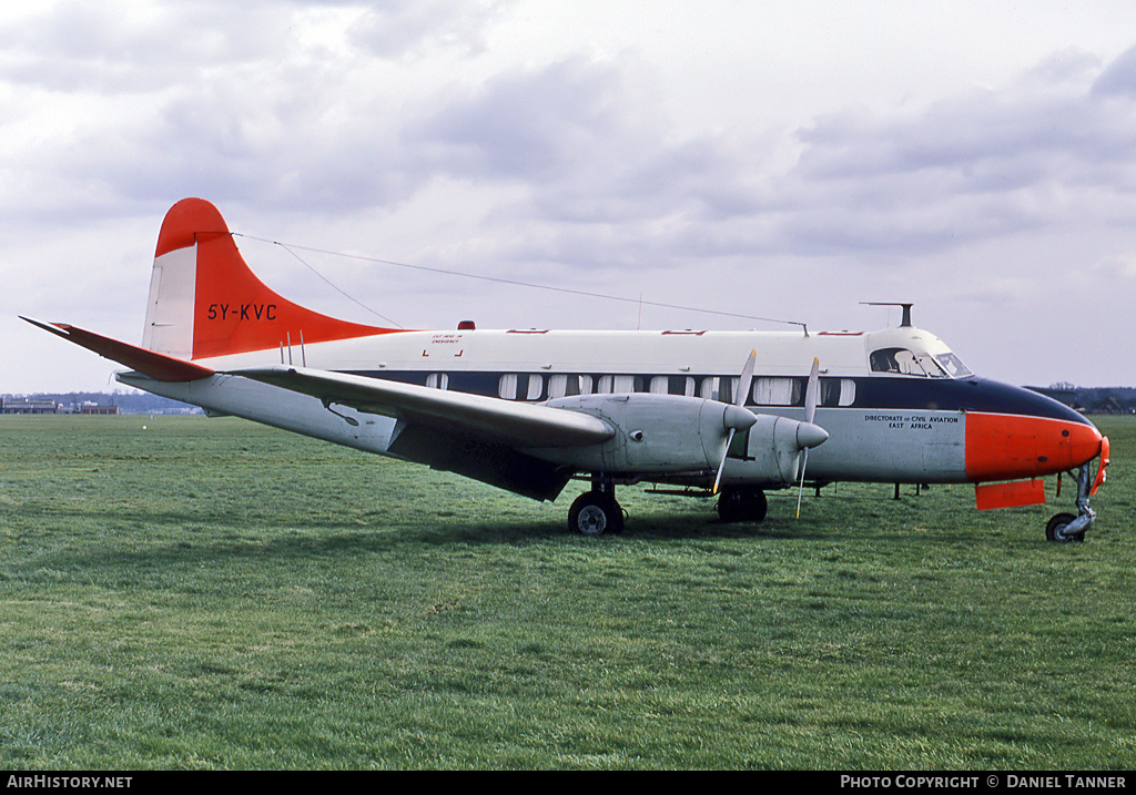 Aircraft Photo of 5Y-KVC | De Havilland D.H. 114 Heron 2E | Directorate of Civil Aviation - East Africa | AirHistory.net #27549