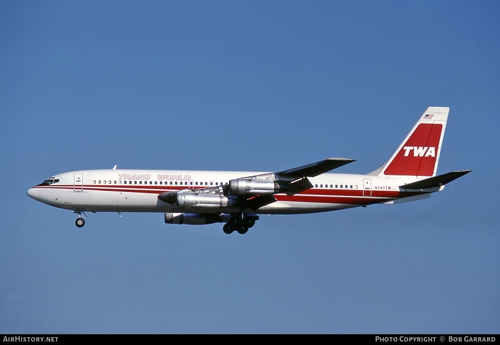 Aircraft Photo of N747TW | Boeing 707-131B | Trans World Airlines - TWA | AirHistory.net #27588
