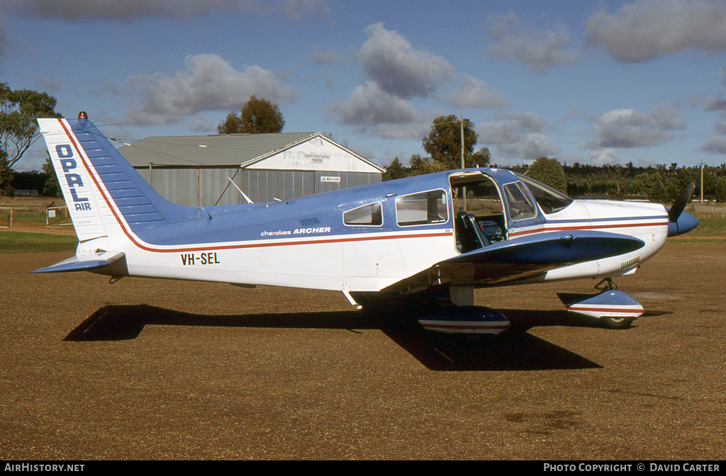 Aircraft Photo of VH-SEL | Piper PA-28-180 Cherokee Archer | Opal Air | AirHistory.net #27591