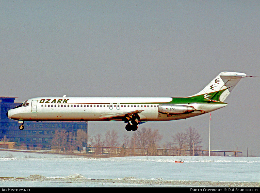 Aircraft Photo of N977Z | McDonnell Douglas DC-9-31 | Ozark Air Lines | AirHistory.net #27642