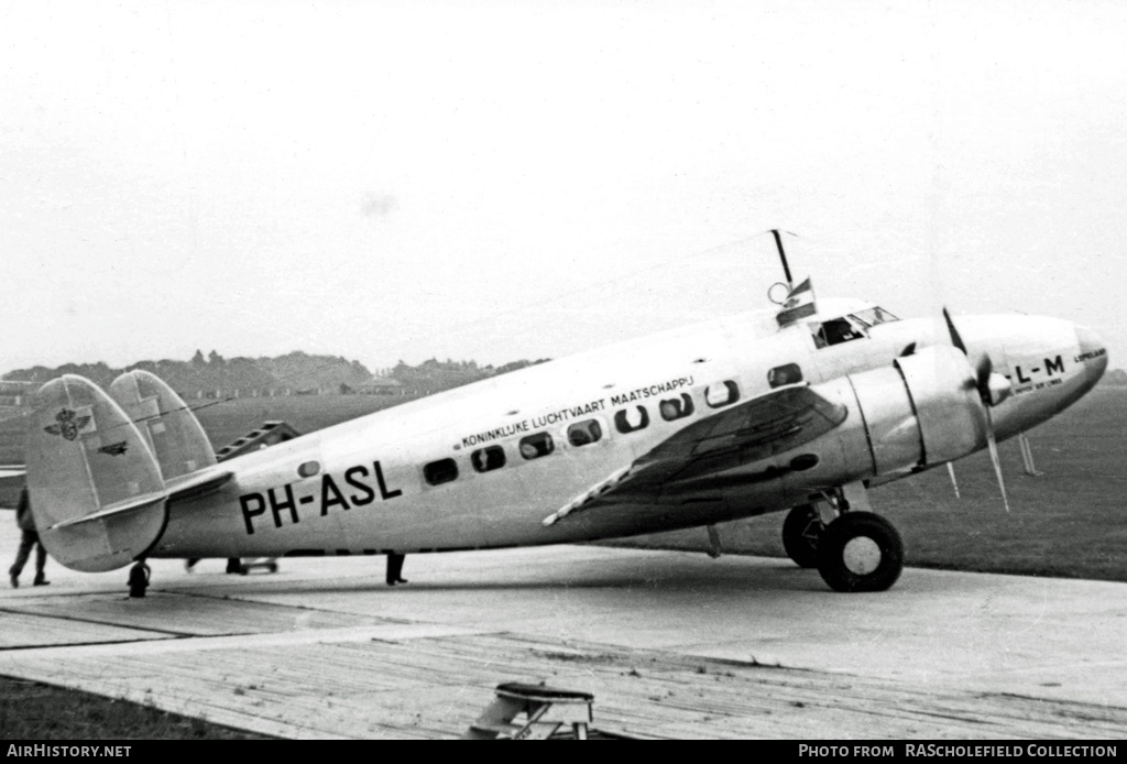 Aircraft Photo of PH-ASL | Lockheed 14-WF62 Super Electra | KLM - Koninklijke Luchtvaart Maatschappij | AirHistory.net #27647