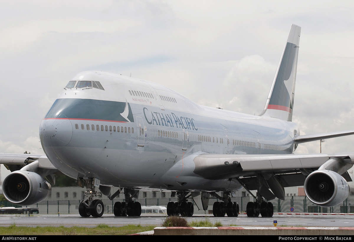 Aircraft Photo of B-HUJ | Boeing 747-467 | Cathay Pacific Airways | AirHistory.net #27682