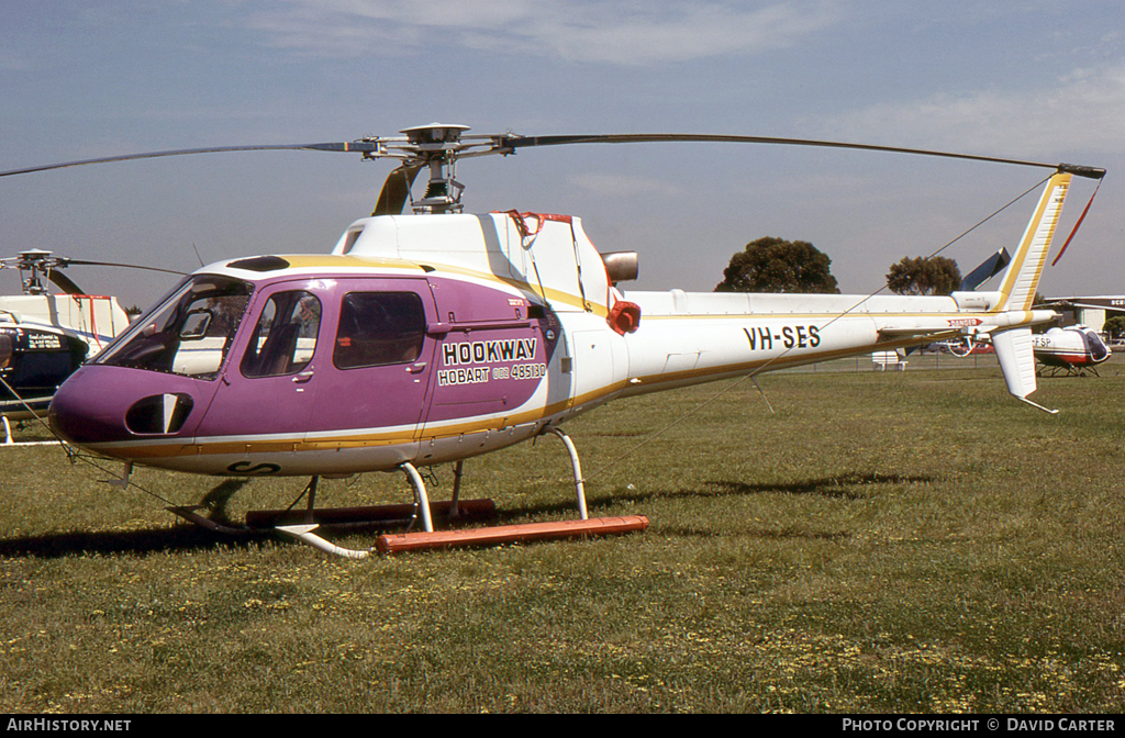 Aircraft Photo of VH-SES | Aerospatiale AS-350B Squirrel | Hookway | AirHistory.net #27729